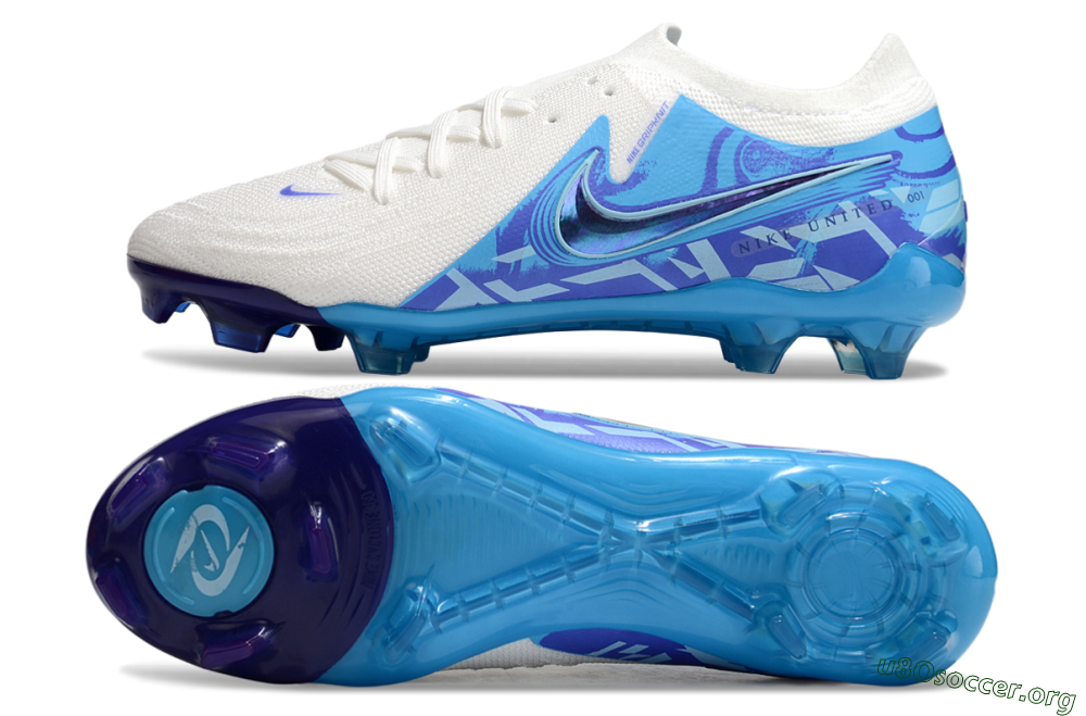Nike Phantom Luna Elite FG Football Boots - Beige/Blue/White 1