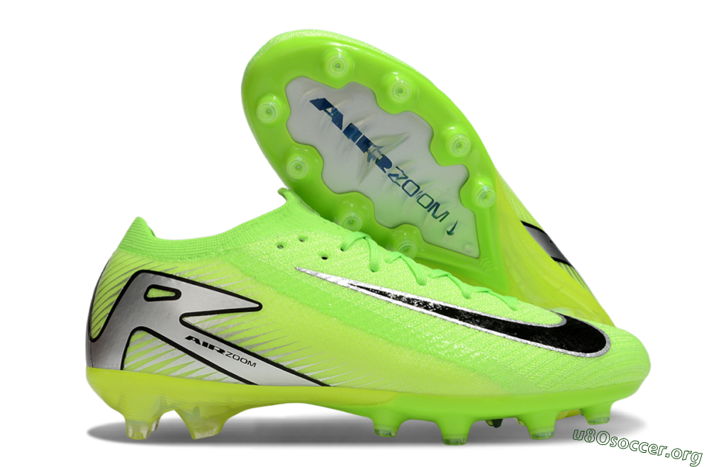 Nike Air Zoom Mercurial Vapor 16 Elite AG Football Boots - Yellow/Black/Silver 2