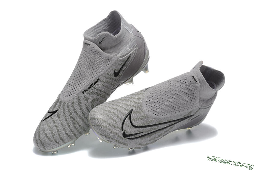 Nike Phantom GX 2 Elite FG Football Boots - Grey/Black/Gold 6