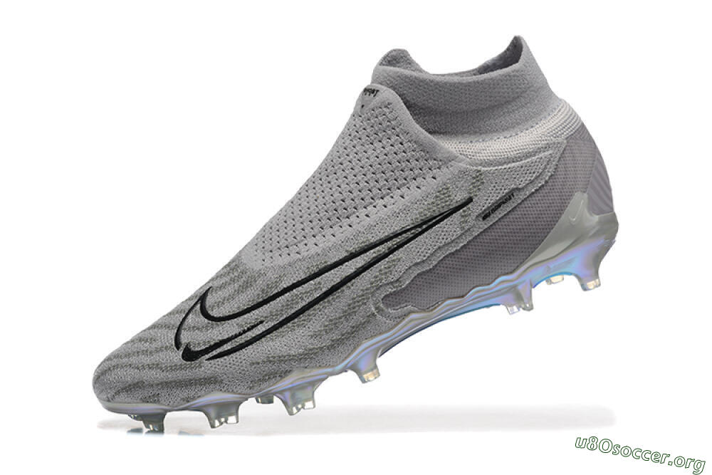 Nike Phantom GX 2 Elite FG Football Boots - Grey/Black/Gold 8