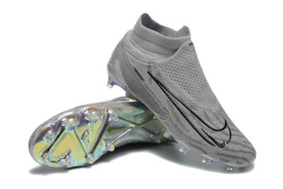 Nike Phantom GX 2 Elite FG Football Boots - Grey/Black/Gold