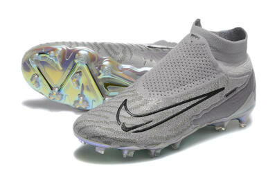 Nike Phantom GX 2 Elite FG Football Boots - Grey/Black/Gold