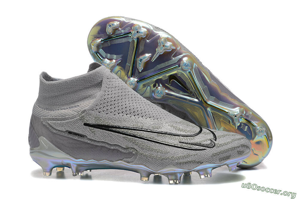 Nike Phantom GX 2 Elite FG Football Boots - Grey/Black/Gold 2