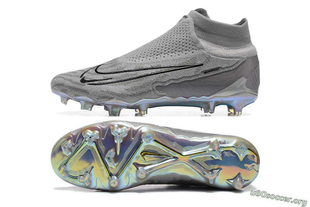 Nike Phantom GX 2 Elite FG Football Boots - Grey/Black/Gold 1