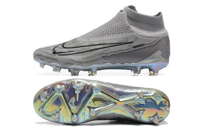 Nike Phantom GX 2 Elite FG Football Boots - Grey/Black/Gold