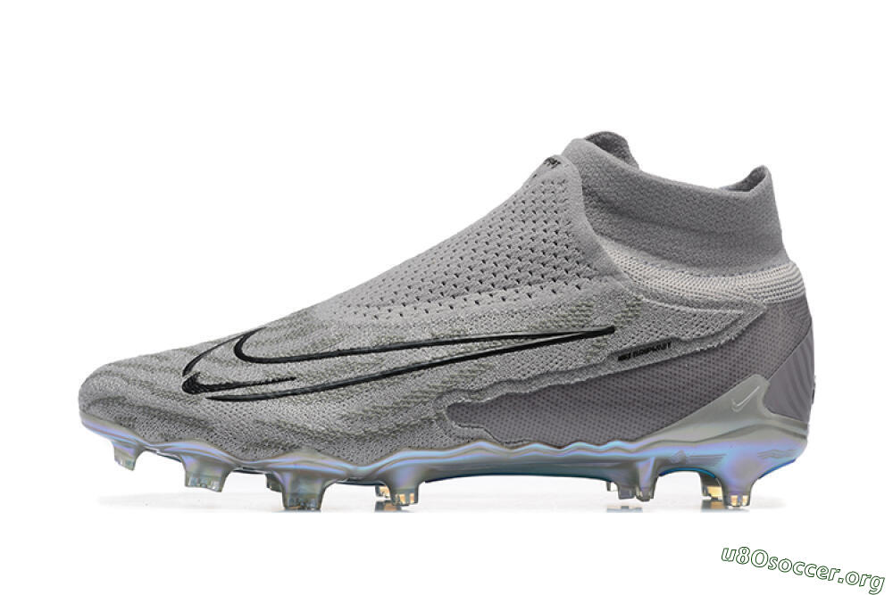 Nike Phantom GX 2 Elite FG Football Boots - Grey/Black/Gold 3