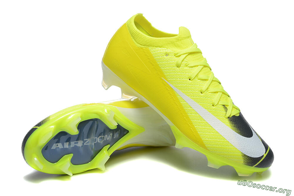 Nike Air Zoom Mercurial Vapor 16 Elite FG Football Boots - Yellow/Black/White 4