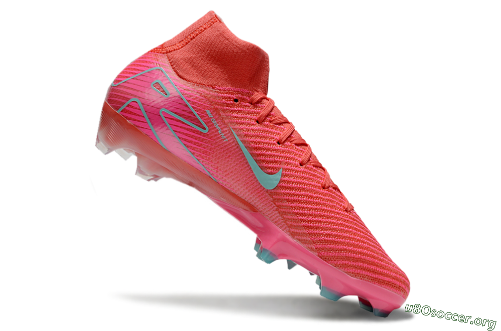 Nike Air Zoom Mercurial Superfly 10 Elite FG Football Boots - Red/Jade/Pink 4