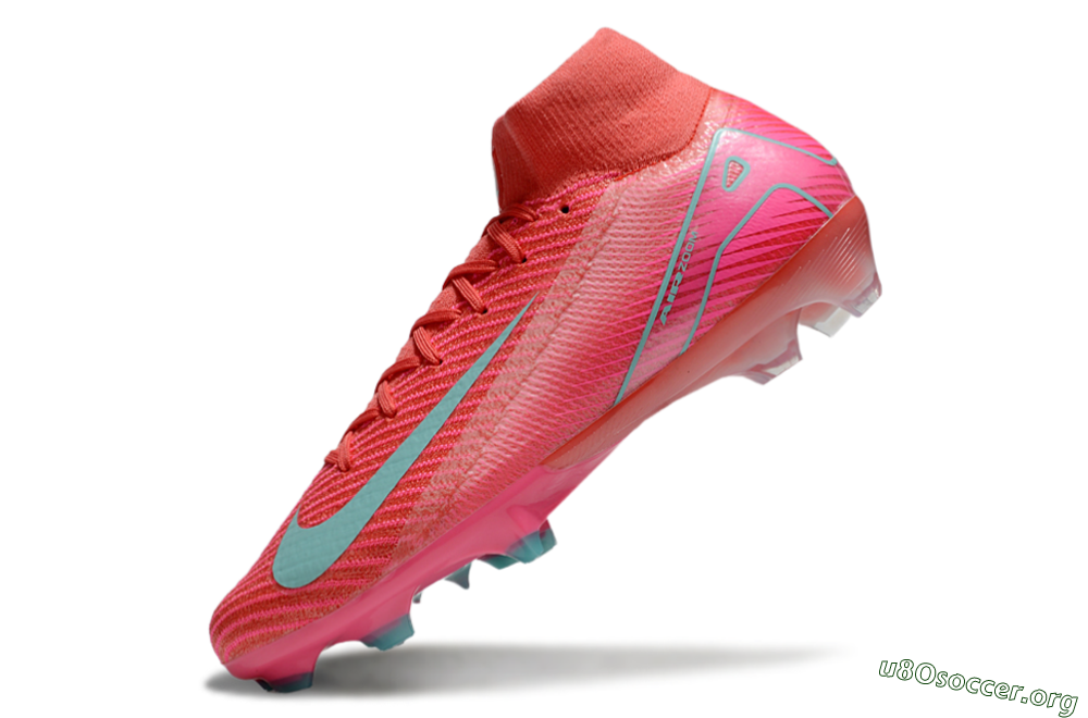 Nike Air Zoom Mercurial Superfly 10 Elite FG Football Boots - Red/Jade/Pink 5