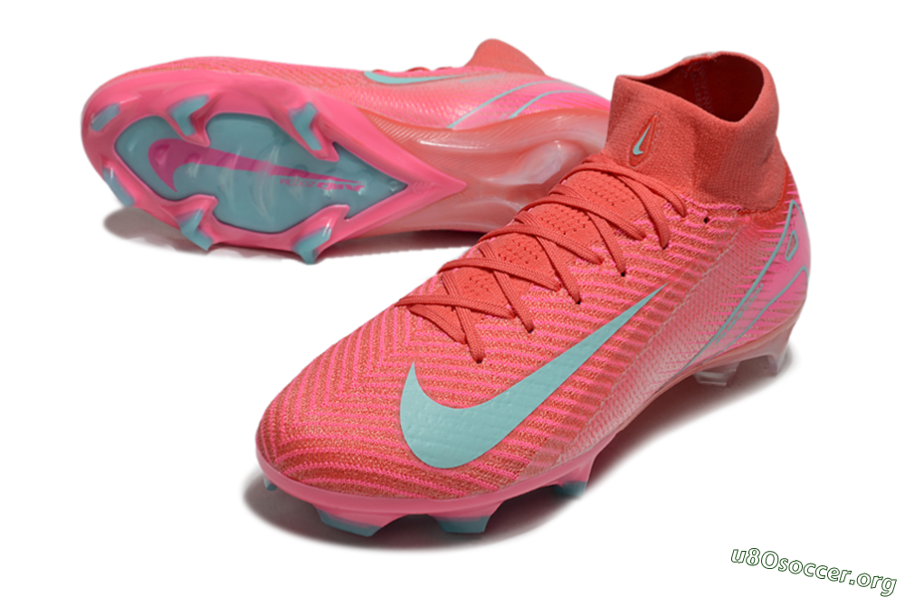 Nike Air Zoom Mercurial Superfly 10 Elite FG Football Boots - Red/Jade/Pink 0