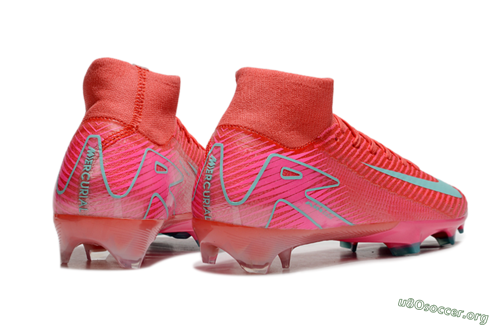 Nike Air Zoom Mercurial Superfly 10 Elite FG Football Boots - Red/Jade/Pink 6