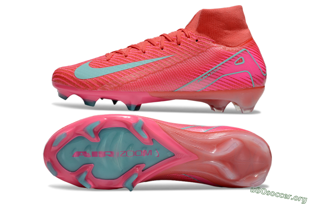 Nike Air Zoom Mercurial Superfly 10 Elite FG Football Boots - Red/Jade/Pink 1