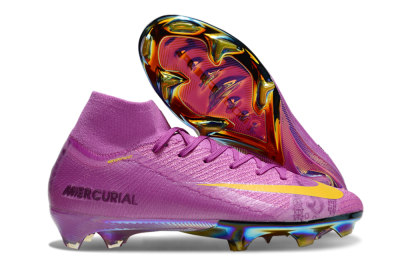 Nike Air Zoom Mercurial Superfly 10 Elite FG Football Boots - Purple/Yellow/Gold