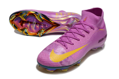 Nike Air Zoom Mercurial Superfly 10 Elite FG Football Boots - Purple/Yellow/Gold