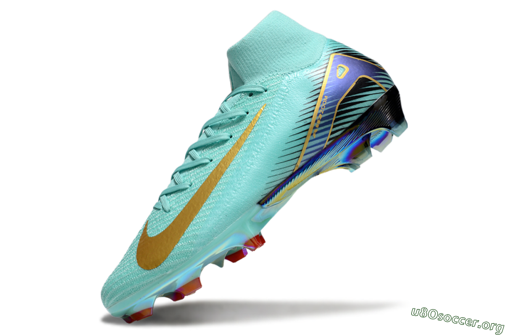 Nike Air Zoom Mercurial Superfly 10 Elite FG Football Boots - Jade/Gold/Blue 5