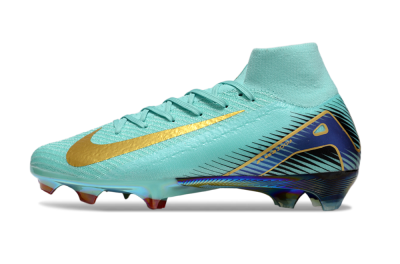 Nike Air Zoom Mercurial Superfly 10 Elite FG Football Boots - Jade/Gold/Blue