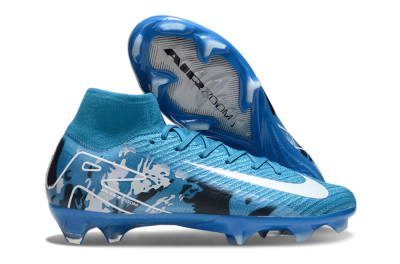 Nike Air Zoom Mercurial Superfly 10 Elite FG Football Boots - Blue/White/Black