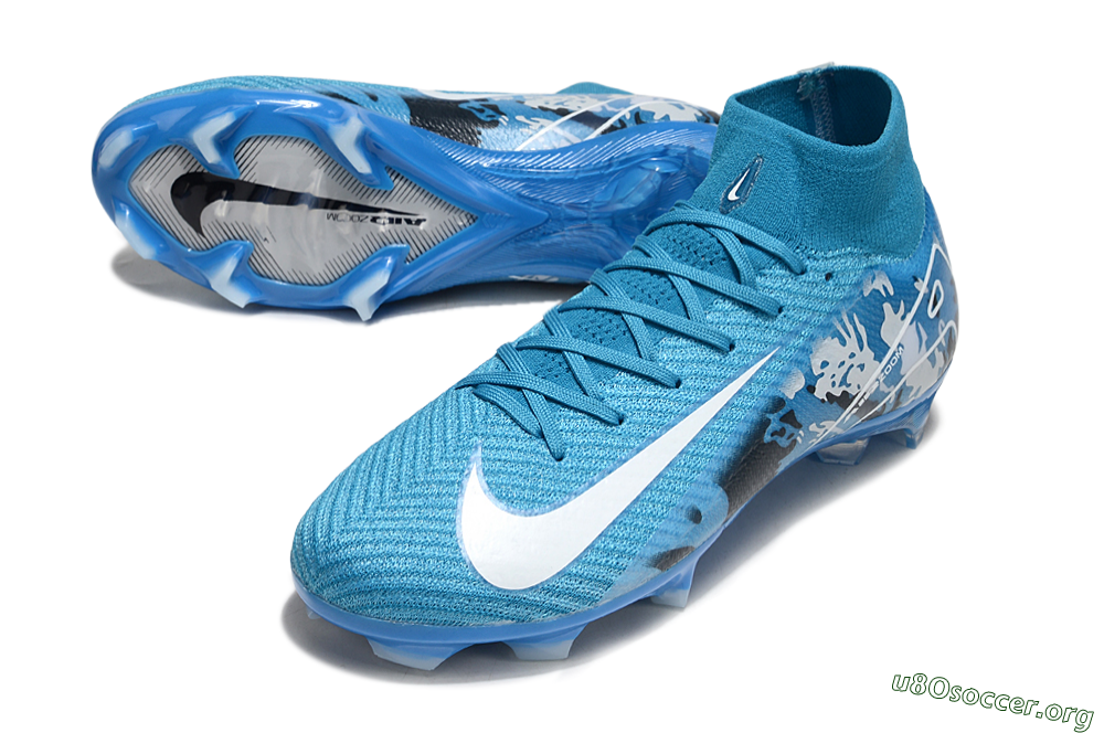 Nike Air Zoom Mercurial Superfly 10 Elite FG Football Boots - Blue/White/Black 0