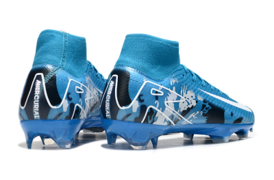 Nike Air Zoom Mercurial Superfly 10 Elite FG Football Boots - Blue/White/Black