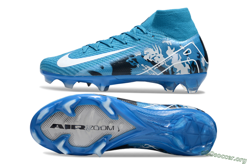 Nike Air Zoom Mercurial Superfly 10 Elite FG Football Boots - Blue/White/Black 1