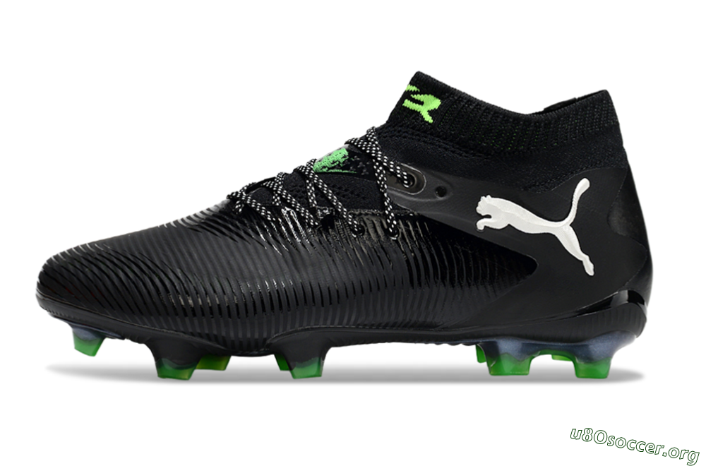 Puma Future 8 Ultimate FG Football Boots - Black/White/Yellow 3