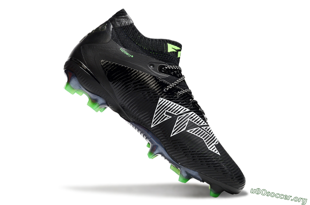 Puma Future 8 Ultimate FG Football Boots - Black/White/Yellow 4