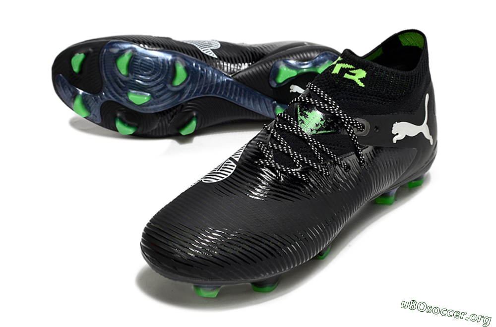 Puma Future 8 Ultimate FG Football Boots - Black/White/Yellow 0