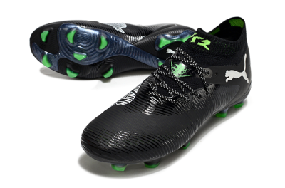 Puma Future 8 Ultimate FG Football Boots - Black/White/Yellow