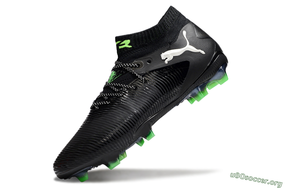 Puma Future 8 Ultimate FG Football Boots - Black/White/Yellow 5