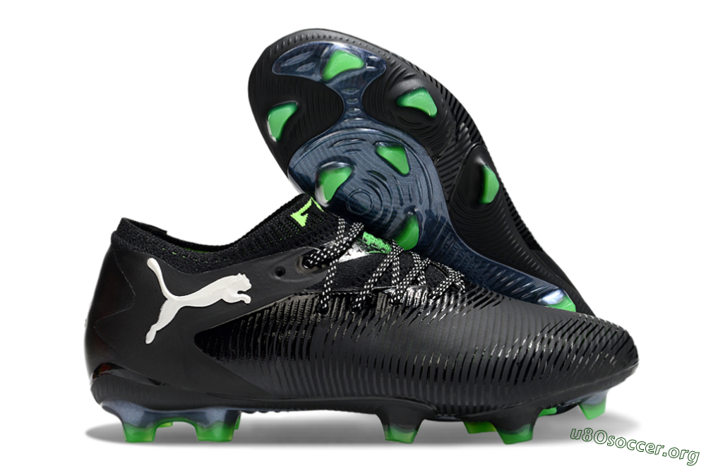 Puma Future 8 Ultimate FG Football Boots - Black/White/Yellow 2