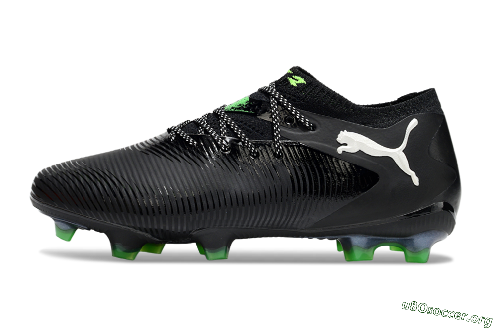 Puma Future 8 Ultimate FG Football Boots - Black/White/Yellow 3