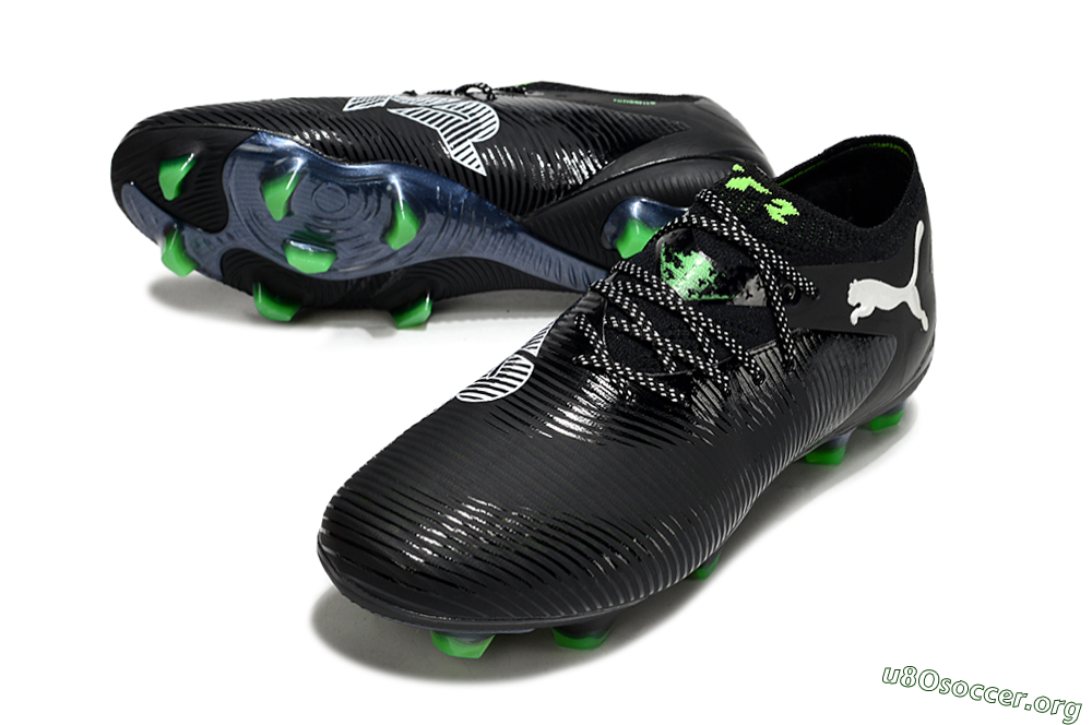 Puma Future 8 Ultimate FG Football Boots - Black/White/Yellow 0