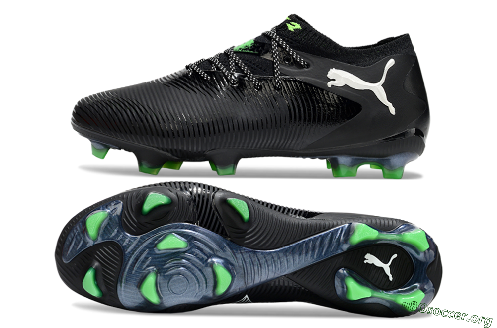 Puma Future 8 Ultimate FG Football Boots - Black/White/Yellow 1