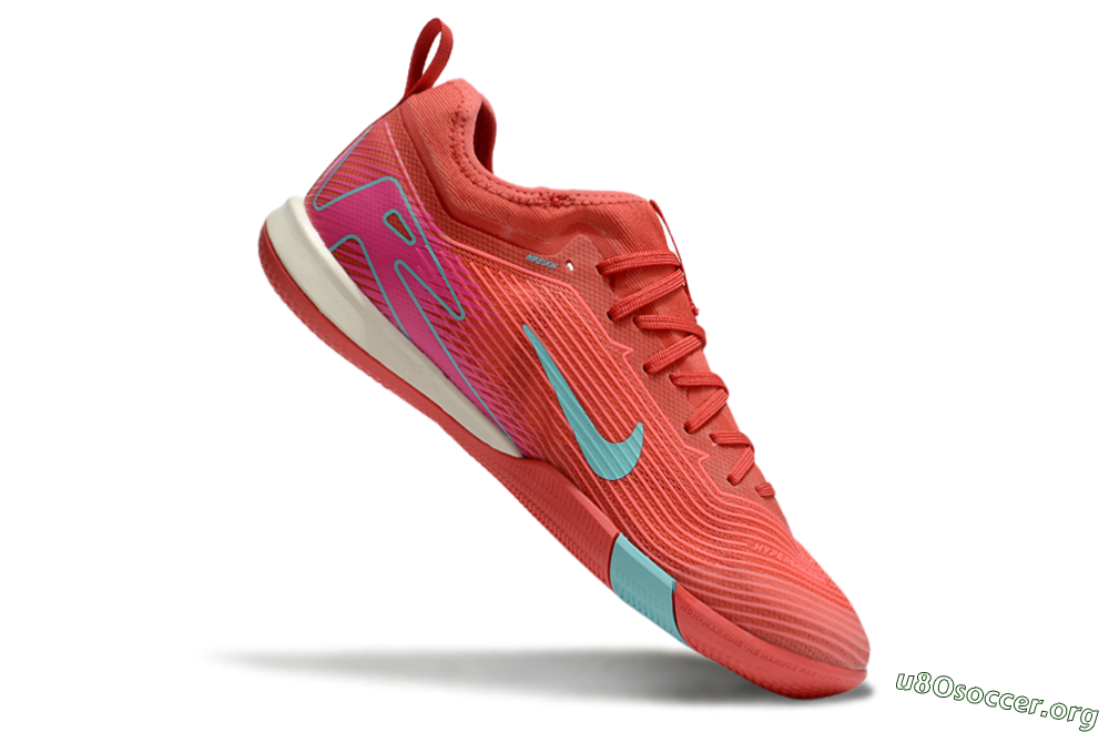 Nike Air Zoom Mercurial Vapor 16 Pro IC Football Shoes - Red/Jade/Pink 4