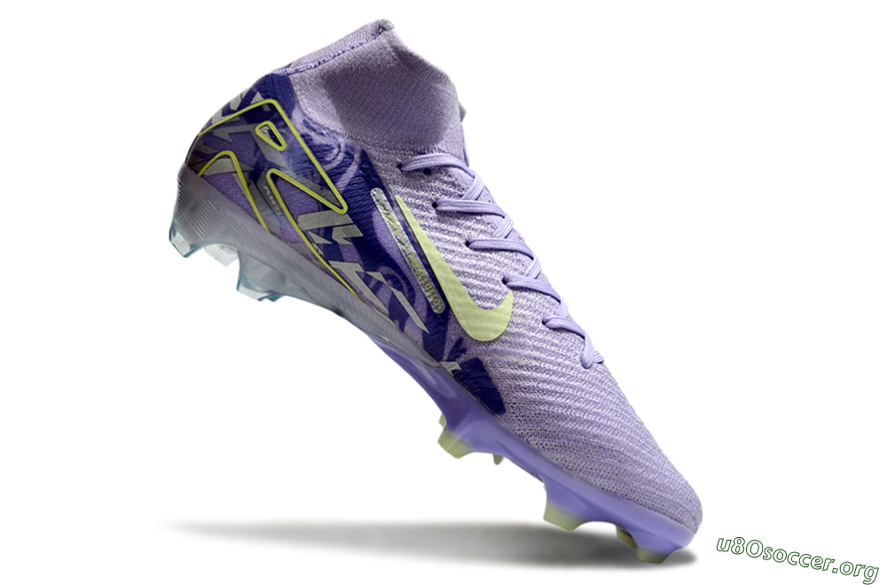 Nike Air Zoom Mercurial Superfly 10 Elite FG Football Boots - Purple/Yellow 4