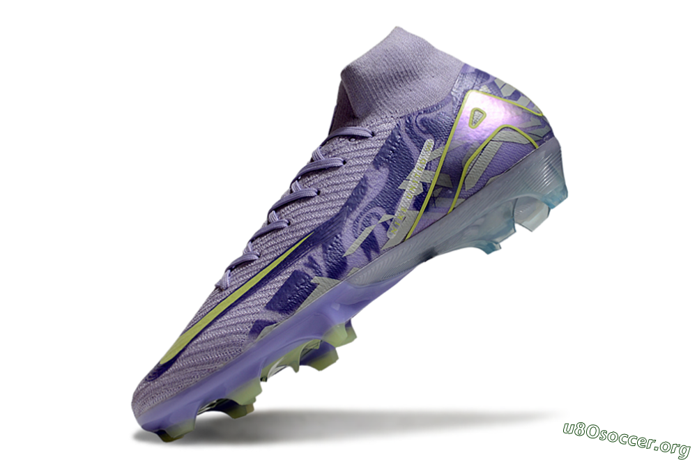 Nike Air Zoom Mercurial Superfly 10 Elite FG Football Boots - Purple/Yellow 5