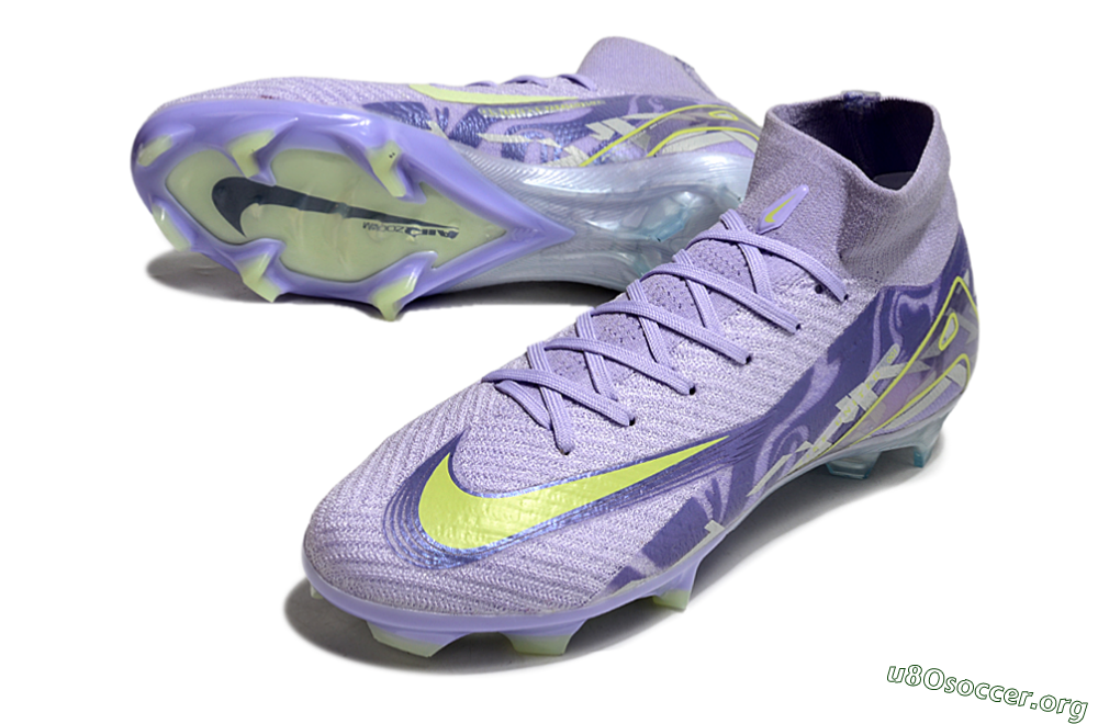 Nike Air Zoom Mercurial Superfly 10 Elite FG Football Boots - Purple/Yellow 0