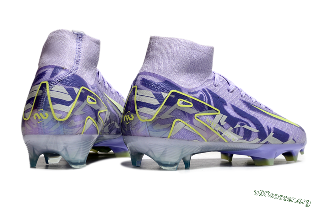 Nike Air Zoom Mercurial Superfly 10 Elite FG Football Boots - Purple/Yellow 6