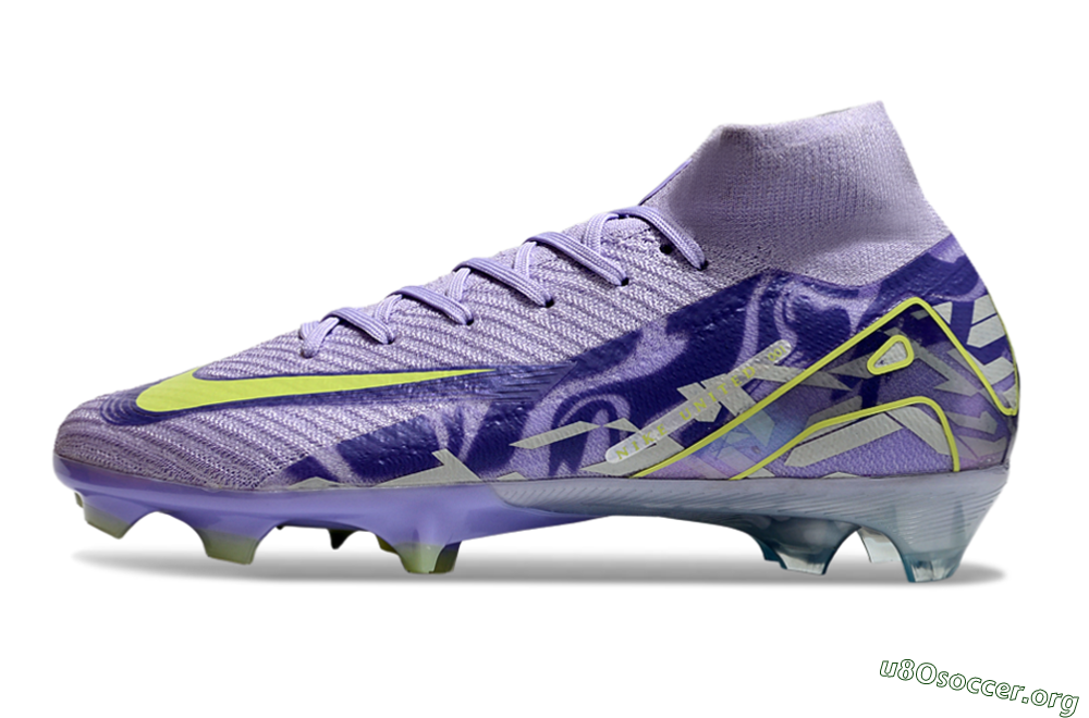 Nike Air Zoom Mercurial Superfly 10 Elite FG Football Boots - Purple/Yellow 3