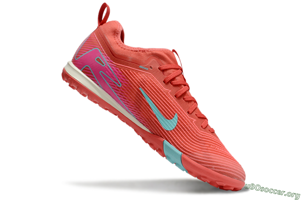 Nike Air Zoom Mercurial Vapor 16 Pro TF Football Shoes - Red/Jade/Pink 4