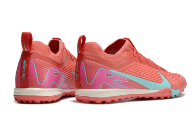 Nike Air Zoom Mercurial Vapor 16 Pro TF Football Shoes - Red/Jade/Pink