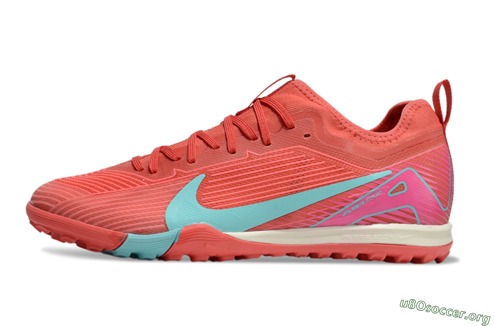 Nike Air Zoom Mercurial Vapor 16 Pro TF Football Shoes - Red/Jade/Pink 3