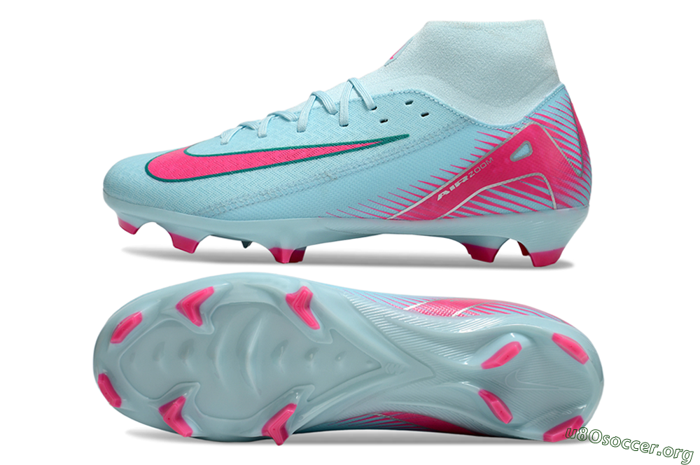 Nike Air Zoom Mercurial Superfly 10 Elite FG Football Boots - Jade/Pink/White 1