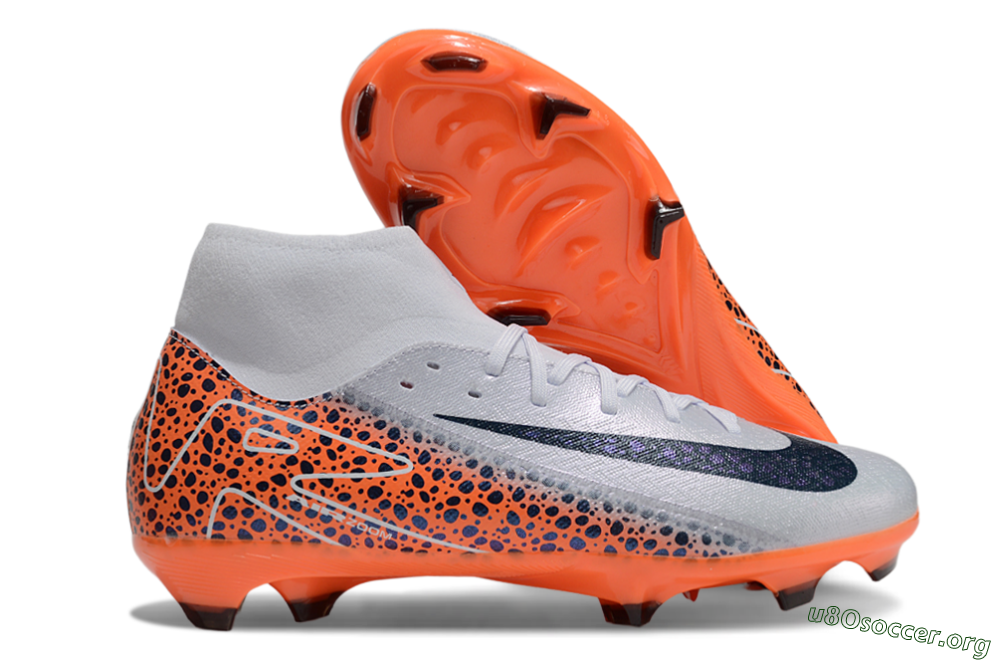 Nike Air Zoom Mercurial Superfly 10 Elite FG Football Boots - Grey/Black/Leopard 2