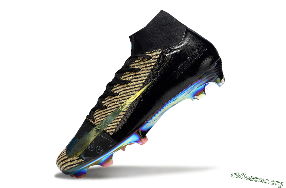 Nike Air Zoom Mercurial Superfly 10 Elite FG Football Boots - Black/Gold/White 5