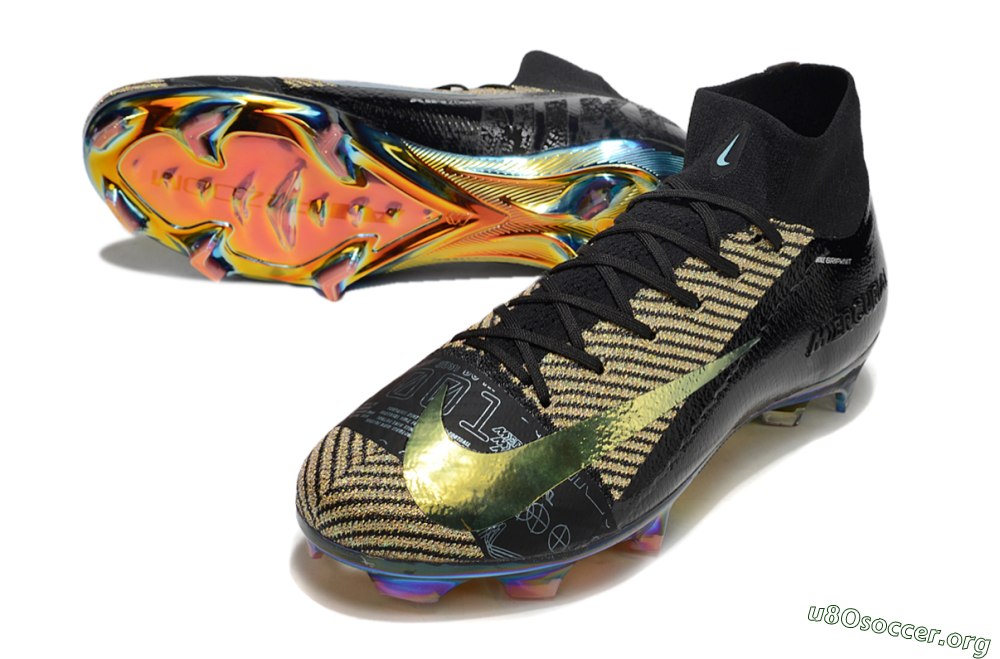 Nike Air Zoom Mercurial Superfly 10 Elite FG Football Boots - Black/Gold/White 0