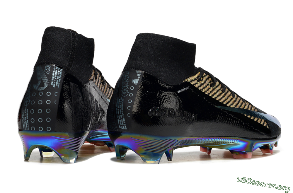 Nike Air Zoom Mercurial Superfly 10 Elite FG Football Boots - Black/Gold/White 6