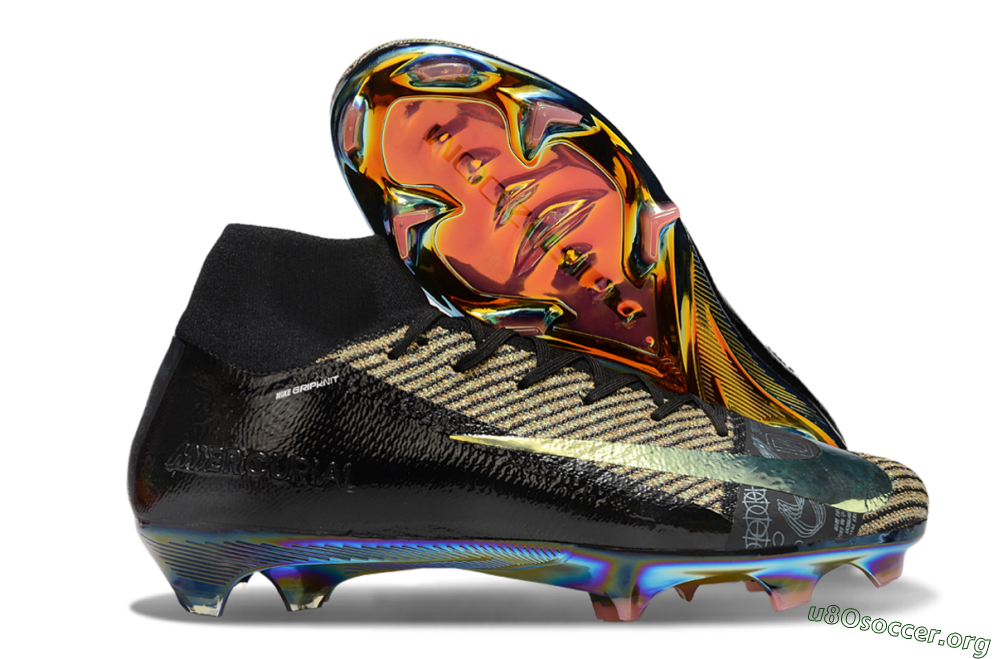 Nike Air Zoom Mercurial Superfly 10 Elite FG Football Boots - Black/Gold/White 2