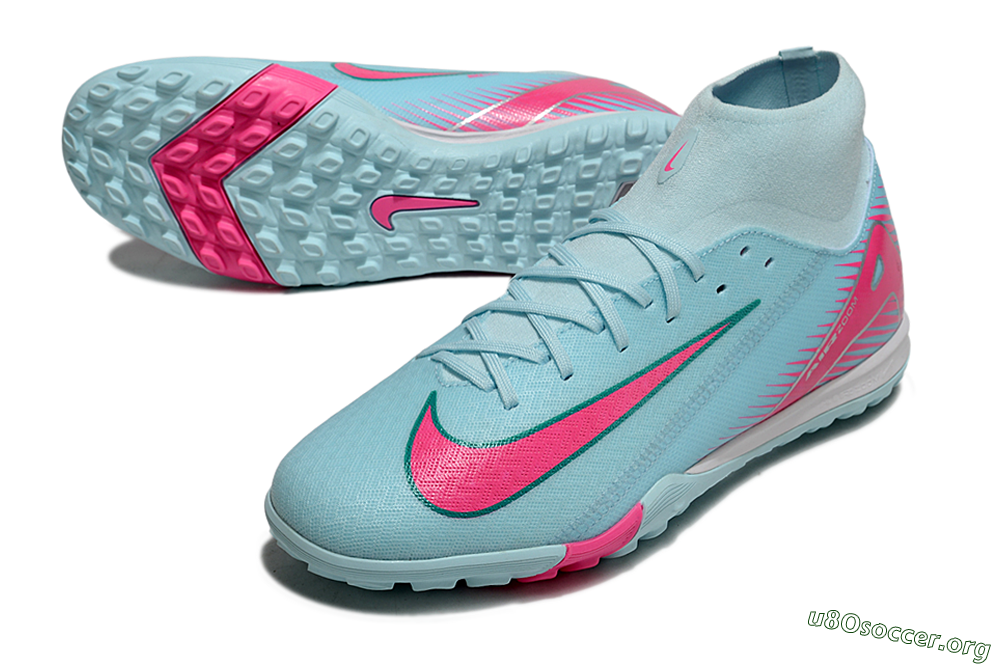 Nike Air Zoom Mercurial Superfly 10 Elite TF Football Shoes - Jade/Pink/White 0