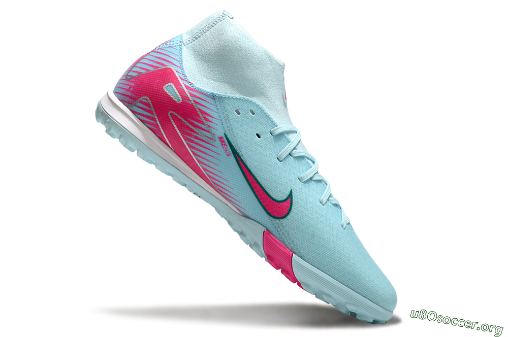 Nike Air Zoom Mercurial Superfly 10 Elite TF Football Shoes - Jade/Pink/White 4